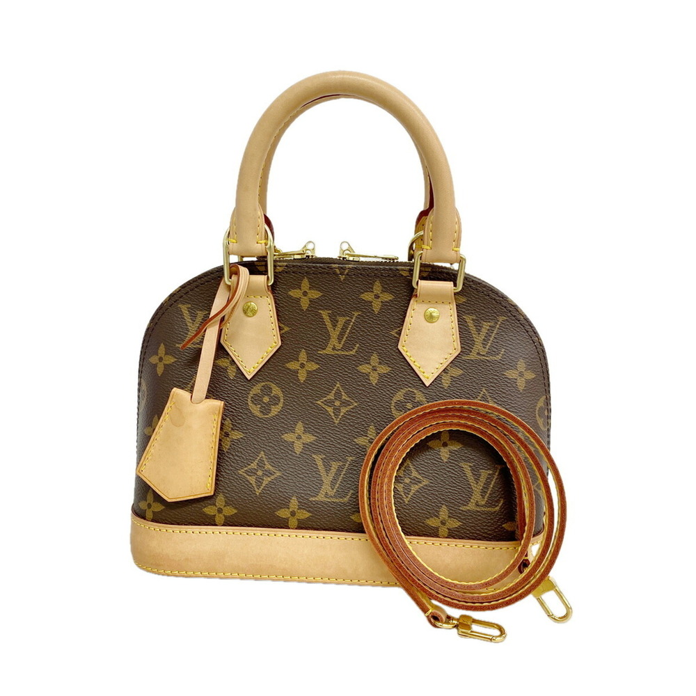 Louis Vuitton Alma BB Monogram Handbag M46990 Brown 2-way bag for women